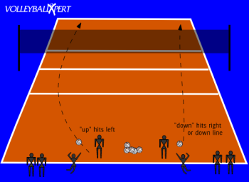 Vollebyball Jump Serve Up/Down